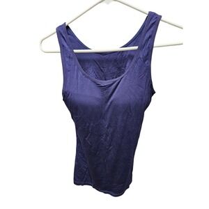 Navy Blue Basic Tank Top Women Sleeveless Scoop Neck Casual Everyday